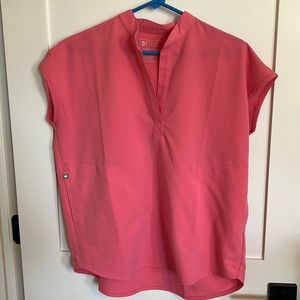 Women’s Neon Pink Figs Scrub top